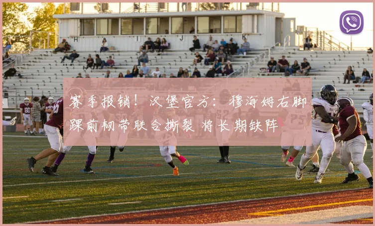 赛季报销！汉堡官方：穆海姆右脚踝前韧带联合撕裂 将长期缺阵